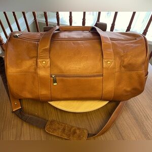 Limited Edition Authentic Toronto Maple Leaf Carmelo Leather Weekender Bag
